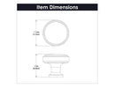 Knob 1-1/4 Inch Diameter - Piper Collection Load image into Gallery viewer, Knob 1-1/4 Inch Diameter - Piper Collection