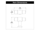 T Knob 1-5/8 Inch X 5/8 Inch - Hickory Hardware Load image into Gallery viewer, T Knob 1-5/8 Inch X 5/8 Inch - Hickory Hardware