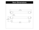 Cabinet Pull 5-1/16 Inch (128mm) Center to Center - Hickory Hardware Load image into Gallery viewer, Cabinet Pull 5-1/16 Inch (128mm) Center to Center - Hickory Hardware