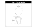 Knob 1-1/8 Inch Square - Veranda Collection Load image into Gallery viewer, Knob 1-1/8 Inch Square - Veranda Collection