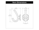 Hook 1 Inch Center to Center - Hickory Hardware Load image into Gallery viewer, Hook 1 Inch Center to Center - Hickory Hardware