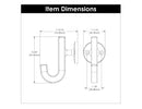 Wall Hook 1-1/8 Inch Center to Center - Hickory Hardware Load image into Gallery viewer, Wall Hook 1-1/8 Inch Center to Center - Hickory Hardware