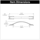 Cabinet Pulls 5-1/16 Inch (128mm) Center to Center - Hickory Hardware Load image into Gallery viewer, Cabinet Pulls 5-1/16 Inch (128mm) Center to Center - Hickory Hardware