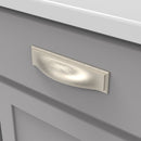 Cup handles 3 Inch, 3-3/4 Inch (96mm) & 5-1/16 Inch (128mm) Center to Center - Hickory Hardware - Dover Collection Load image into Gallery viewer, Cup handles 3 Inch, 3-3/4 Inch (96mm) & 5-1/16 Inch (128mm) Center to Center - Hickory Hardware - Dover Collection