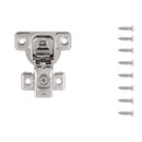Hidden Hinge Concealed 3/4 Inch Overlay Face Frame Self-Close (2 Hinges/Per Pack) in Polished Nickel - Hickory Hardware Load image into Gallery viewer, Hidden Hinge Concealed 3/4 Inch Overlay Face Frame Self-Close (2 Hinges/Per Pack) in Polished Nickel - Hickory Hardware