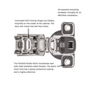 Concealed Cabinet Hinges 1-1/4 Inch Overlay Face Frame Self-Close (2 Hinges/Per Pack) in Polished Nickel - Hickory Hardware Load image into Gallery viewer, Concealed Cabinet Hinges 1-1/4 Inch Overlay Face Frame Self-Close (2 Hinges/Per Pack) in Polished Nickel - Hickory Hardware
