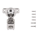 Concealed Cabinet Hinges 1-1/4 Inch Overlay Face Frame Self-Close (2 Hinges/Per Pack) in Polished Nickel - Hickory Hardware Load image into Gallery viewer, Concealed Cabinet Hinges 1-1/4 Inch Overlay Face Frame Self-Close (2 Hinges/Per Pack) in Polished Nickel - Hickory Hardware