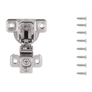 Concealed Door Hinges 1-3/8 Inch Overlay Face Frame Self-Close (2 Hinges/Per Pack) in Polished Nickel - Hickory Hardware Load image into Gallery viewer, Concealed Door Hinges 1-3/8 Inch Overlay Face Frame Self-Close (2 Hinges/Per Pack) in Polished Nickel - Hickory Hardware