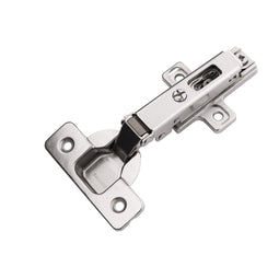 Hidden Cabinet Hinges Full Overlay Frameless Self-Close (2 Hinges/Per Pack) in Polished Nickel - Hickory Hardware Hidden Cabinet Hinges Full Overlay Frameless Self-Close (2 Hinges/Per Pack) in Polished Nickel - Hickory Hardware