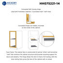 Hidden Cabinet Hinges Full Overlay Frameless Self-Close (2 Hinges/Per Pack) in Polished Nickel - Hickory Hardware Load image into Gallery viewer, Hidden Cabinet Hinges Full Overlay Frameless Self-Close (2 Hinges/Per Pack) in Polished Nickel - Hickory Hardware
