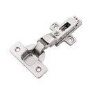 Hidden Hinges for Cabinet Doors Half Overlay Frameless Self-Close (2 Hinges/Per Pack) in Polished Nickel - Hickory Hardware Load image into Gallery viewer, Hidden Hinges for Cabinet Doors Half Overlay Frameless Self-Close (2 Hinges/Per Pack) in Polished Nickel - Hickory Hardware