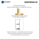 Hidden Hinges Full Inset Frameless Self-Close (2 Hinges/Per Pack) in Polished Nickel - Hickory Hardware Load image into Gallery viewer, Hidden Hinges Full Inset Frameless Self-Close (2 Hinges/Per Pack) in Polished Nickel - Hickory Hardware