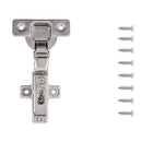Hidden Hinges Full Inset Frameless Self-Close (2 Hinges/Per Pack) in Polished Nickel - Hickory Hardware Load image into Gallery viewer, Hidden Hinges Full Inset Frameless Self-Close (2 Hinges/Per Pack) in Polished Nickel - Hickory Hardware