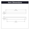 Cabinet Pulls 5-1/16 Inch (128mm) Center to Center - Hickory Hardware Load image into Gallery viewer, Cabinet Pulls 5-1/16 Inch (128mm) Center to Center - Hickory Hardware