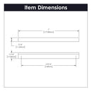Cabinet Door Handles 6-5/16 Inch (160mm) Center to Center - Hickory Hardware Load image into Gallery viewer, Cabinet Door Handles 6-5/16 Inch (160mm) Center to Center - Hickory Hardware