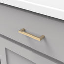 Cabinet Door Handles 3-3/4 Inch (96mm) Center to Center - Hickory Hardware Load image into Gallery viewer, Cabinet Door Handles 3-3/4 Inch (96mm) Center to Center - Hickory Hardware