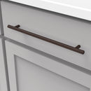 Bar Pull 10-1/16 Inch (256mm) Center to Center - Hickory Hardware Load image into Gallery viewer, Bar Pull 10-1/16 Inch (256mm) Center to Center - Hickory Hardware