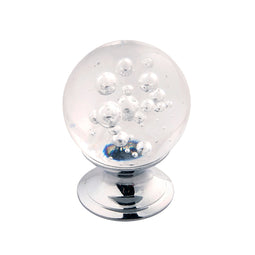 Chrome Knob 1-1/4 Inch Diameter - Crystal Palace Collection Chrome Knob 1-1/4 Inch Diameter - Crystal Palace Collection