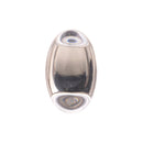 Satin Nickel Knob 1-1/4 Inch x 3/4 Inch - Crystal Palace Collection Load image into Gallery viewer, Satin Nickel Knob 1-1/4 Inch x 3/4 Inch - Crystal Palace Collection