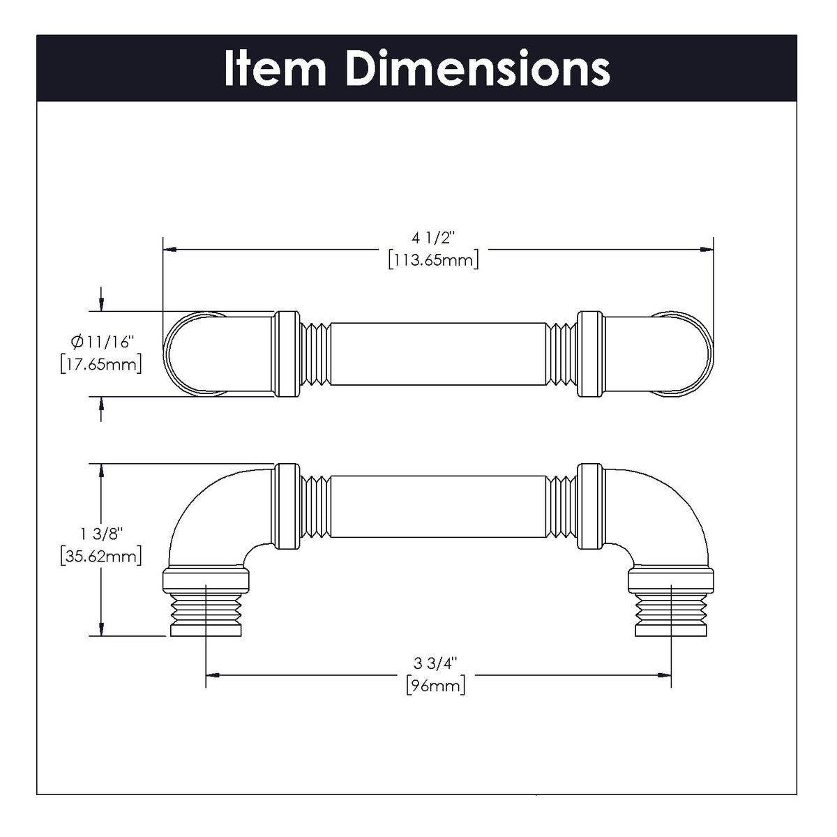 kitchen cabinet pulls 3-3/4 Inch (96mm) Center to Center - Hickory Hardware  – ivanees/Wen Lighting