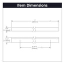kitchen cabinet pulls 8-13/16 Inch (224mm) Center to Center - Hickory Hardware Load image into Gallery viewer, kitchen cabinet pulls 8-13/16 Inch (224mm) Center to Center - Hickory Hardware