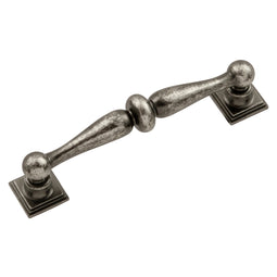 Traditional Cabinet Pull 3-3/4 Inch (96mm) Center to Center - Hickory Hardware Traditional Cabinet Pull 3-3/4 Inch (96mm) Center to Center - Hickory Hardware