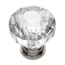Polished Nickel Knob 1-1/4 Inch Diameter - Crystal Palace Collection Load image into Gallery viewer, Polished Nickel Knob 1-1/4 Inch Diameter - Crystal Palace Collection