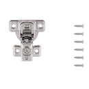 Hinge Concealed 3/4 Inch Overlay Face Frame Soft Close (2 Hinges/Per Pack) Polished Nickel - Hickory Hardware Load image into Gallery viewer, Hinge Concealed 3/4 Inch Overlay Face Frame Soft Close (2 Hinges/Per Pack) Polished Nickel - Hickory Hardware