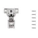 Hinge Concealed 1-1/4 Inch Overlay Face Frame Soft Close (2 Hinges/Per Pack) in Polished Nickel- Hickory Hardware Load image into Gallery viewer, Hinge Concealed 1-1/4 Inch Overlay Face Frame Soft Close (2 Hinges/Per Pack) in Polished Nickel- Hickory Hardware