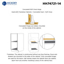 Hinge Concealed Half Overlay Frameless Soft Close (2 Hinges/Per Pack) Polished Nickel- Hickory Hardware Load image into Gallery viewer, Hinge Concealed Half Overlay Frameless Soft Close (2 Hinges/Per Pack) Polished Nickel- Hickory Hardware