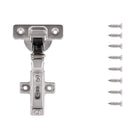 Hinge Concealed Half Overlay Frameless Soft Close (2 Hinges/Per Pack) Polished Nickel- Hickory Hardware Load image into Gallery viewer, Hinge Concealed Half Overlay Frameless Soft Close (2 Hinges/Per Pack) Polished Nickel- Hickory Hardware