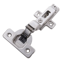 Hinge Concealed Full Inset Frameless Soft Close (2 Hinges/Per Pack) Polished Nickel - Hickory Hardware Hinge Concealed Full Inset Frameless Soft Close (2 Hinges/Per Pack) Polished Nickel - Hickory Hardware