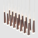 16-Light Chandelier, Industrial Hanging/ Suspension Light Fixture, 112W, 3000K(warm white), 5600LM, Island Pendant Light, Dimmable Load image into Gallery viewer, 16-Light Chandelier, Industrial Hanging/ Suspension Light Fixture, 112W, 3000K(warm white), 5600LM, Island Pendant Light, Dimmable