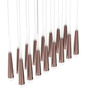 16-Light Chandelier, Industrial Hanging/ Suspension Light Fixture, 112W, 3000K(warm white), 5600LM, Island Pendant Light, Dimmable Load image into Gallery viewer, 16-Light Chandelier, Industrial Hanging/ Suspension Light Fixture, 112W, 3000K(warm white), 5600LM, Island Pendant Light, Dimmable