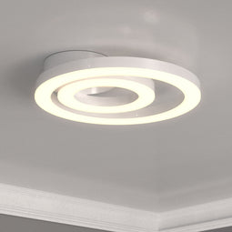 Indoor LED Ceiling Lights, 26W, 3000K-6500K, 1300LM, Dimmable, Simple Close to Ceiling Fixtures, 2-Ring Shape Indoor LED Ceiling Lights, 26W, 3000K-6500K, 1300LM, Dimmable, Simple Close to Ceiling Fixtures, 2-Ring Shape