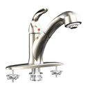 Single-Handle Pull-Out Kitchen Faucet With 2F Pull-Down Sprayer in Bronze Load image into Gallery viewer, Single-Handle Pull-Out Kitchen Faucet With 2F Pull-Down Sprayer in Bronze