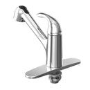 Single Handle Pull-Out Kitchen Faucet with SS deckplate in Polished Chrome Load image into Gallery viewer, Single Handle Pull-Out Kitchen Faucet with SS deckplate in Polished Chrome