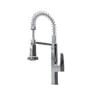 Pull Down Kitchen Faucet with Semi Pro Single Handle in Polished Chrome Load image into Gallery viewer, Pull Down Kitchen Faucet with Semi Pro Single Handle in Polished Chrome