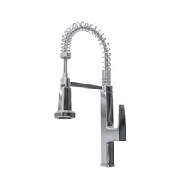 Pull Down Kitchen Faucet with Semi Pro Single Handle in Polished Chrome Pull Down Kitchen Faucet with Semi Pro Single Handle in Polished Chrome