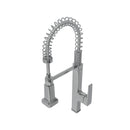 Pull Down Kitchen Faucet with Semi Pro Single Handle in Polished Chrome Load image into Gallery viewer, Pull Down Kitchen Faucet with Semi Pro Single Handle in Polished Chrome