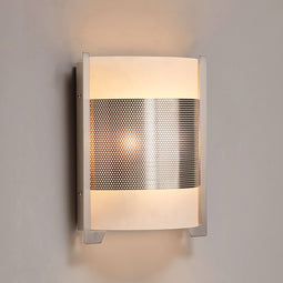 2-Light Brushed Nickel Wall Sconce, White Glass shade, Dimension: W10 2-Light Brushed Nickel Wall Sconce, White Glass shade, Dimension: W10