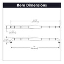 Appliance Pull 24 Inch Center to Center - Hickory Hardware Load image into Gallery viewer, Appliance Pull 24 Inch Center to Center - Hickory Hardware