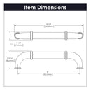 Appliance Pull - 8 Inch - Center to Center - Hickory Hardware Load image into Gallery viewer, Appliance Pull - 8 Inch - Center to Center - Hickory Hardware