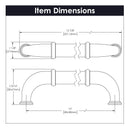 Appliance Pull - 12 Inch Center to Center - Hickory Hardware Load image into Gallery viewer, Appliance Pull - 12 Inch Center to Center - Hickory Hardware