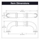 Appliance Pull - 18 Inch Center to Center - Hickory Hardware Load image into Gallery viewer, Appliance Pull - 18 Inch Center to Center - Hickory Hardware