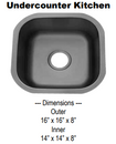 Cantina Single Bowl Stainless Steel Kitchen Sink Load image into Gallery viewer, Cantina Single Bowl Stainless Steel Kitchen Sink
