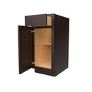 Luxor Espresso - Single Door Base Cabinet | 15"W x 34.5"H x 24"D Load image into Gallery viewer, Luxor Espresso - Single Door Base Cabinet | 15"W x 34.5"H x 24"D