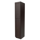Luxor Espresso - Utility Cabinet | 18"W x 96"H x 24"D Load image into Gallery viewer, Luxor Espresso - Utility Cabinet | 18"W x 96"H x 24"D