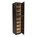 Luxor Espresso - Utility Cabinet | 18"W x 90"H x 24"D Load image into Gallery viewer, Luxor Espresso - Utility Cabinet | 18"W x 90"H x 24"D