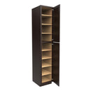 Luxor Espresso - Utility Cabinet | 18"W x 96"H x 24"D Load image into Gallery viewer, Luxor Espresso - Utility Cabinet | 18"W x 96"H x 24"D